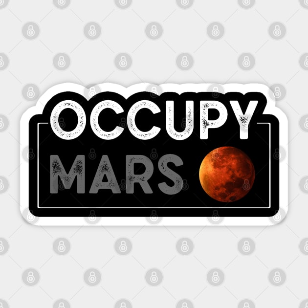 Occupy Mars Sticker by SmartLegion
